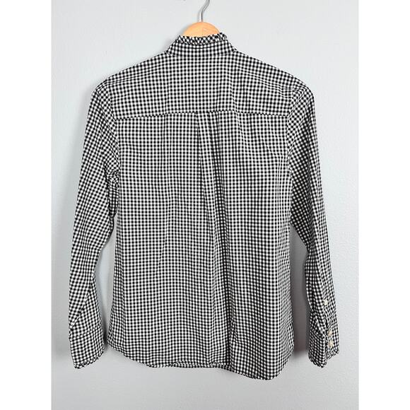 Vineyard Vines Women's XS Gingham Shirt Preppy Ruffle Trim Career Blouse Cotton - Picture 3 of 10